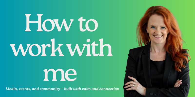 How to work with KJ — Media, events, and community built with calm and connection